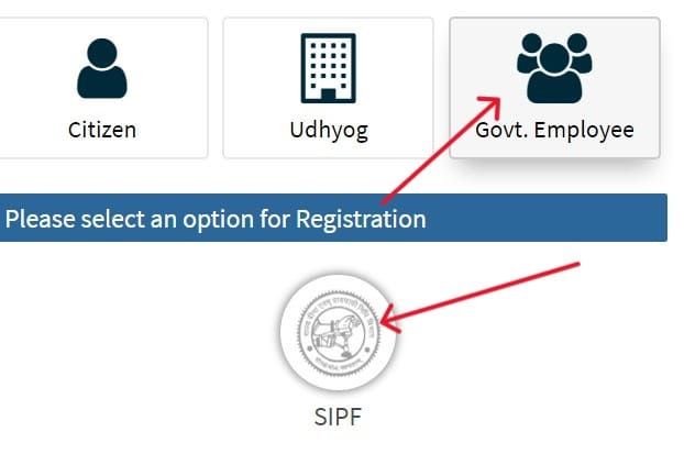 GOVT. EMPLOYEE REGISTRATION